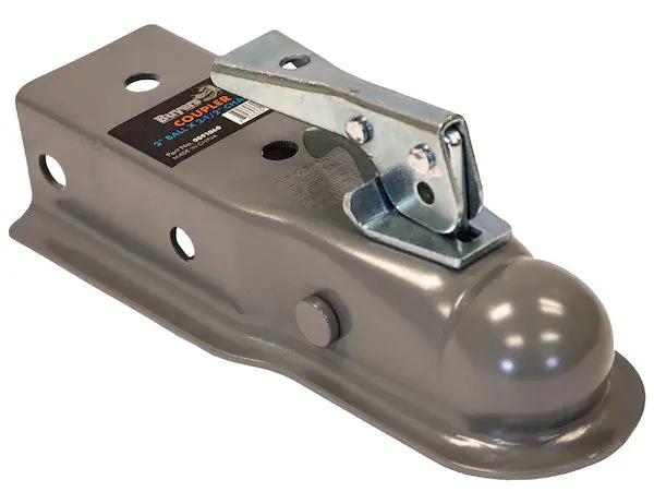 Primed Steel Straight Tongue Coupler, 2" Ball, 2-1/2" Channel, 300 Lb Tongue Weight | Buyers Products 0091060 1