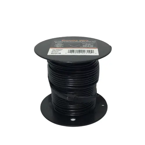 100' Black Primary Wire, 18 Gauge - Rated 80 Degree C | 02310 Deka 1