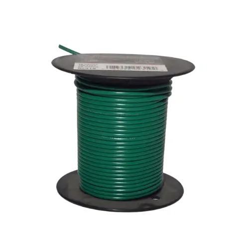 100' Dark Green Primary Wire, 18 Gauge - Rated 105 Degree C | 02319 Deka 1