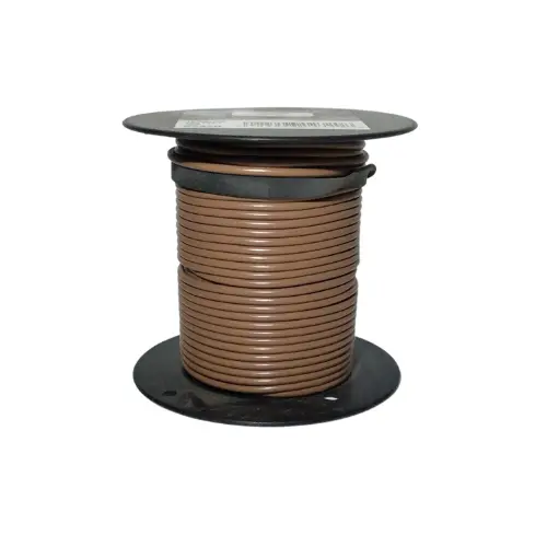 100' Tan Primary Wire, 18 Gauge - Rated 105 Degree C | 02320 Deka 1