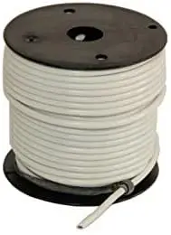 100' White Primary Wire, 14 Gauge - Rated 80 Degree C | 02459 Deka 1