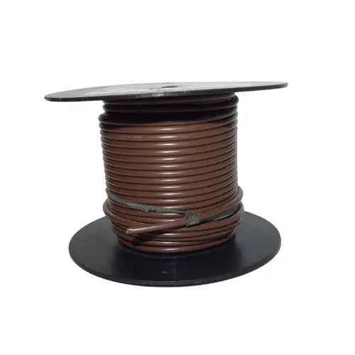 100' Brown Primary Wire, 10 Gauge - Rated 105 Degree C | 02723 Deka 1
