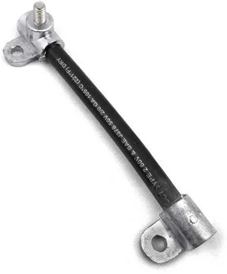 7" Black 2.0 Gauge Battery Harness Assembly | 04318 Deka 1