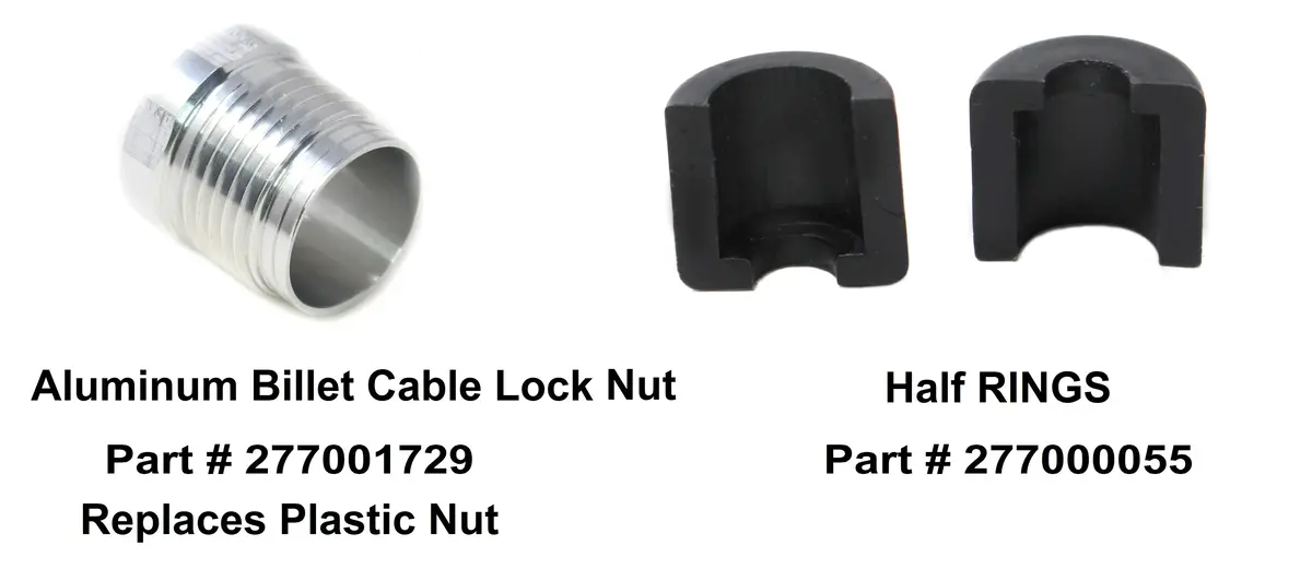 Aftermarket Seadoo Steering Reverse Cable Aluminum Billet Lock Nut Kit 277001729 277000055 Mulit-Pack 1