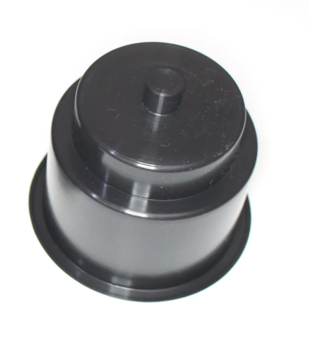 Universal 3-5/8 Black Plastic Jumbo Cup Holder With Drain Hole Recessed Drop In Insert Drink Can Holder For Furniture Sofa Poker Table Car Boat Marine Rv 1