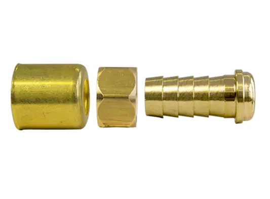 Swivel Crimp-On Hose Fittings, 3/8" Abs Size (Pack Of 5) | Tectran 1122 1