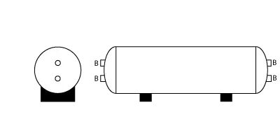 22" Air Tank Reservoir | Tectran 1998 1