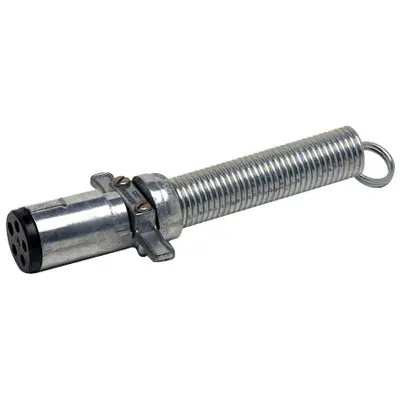 6 Pole Electrical Trailer Plug With Steel Spring Protector | Cole Hersee 1254Bx 1