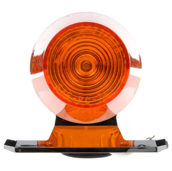 Signal-Stat Yellow Incandescent 2.5" Round Marker Clearance Light, Hardwired/Stripped End & 2 Screw Mount | Truck-Lite 1319A 1