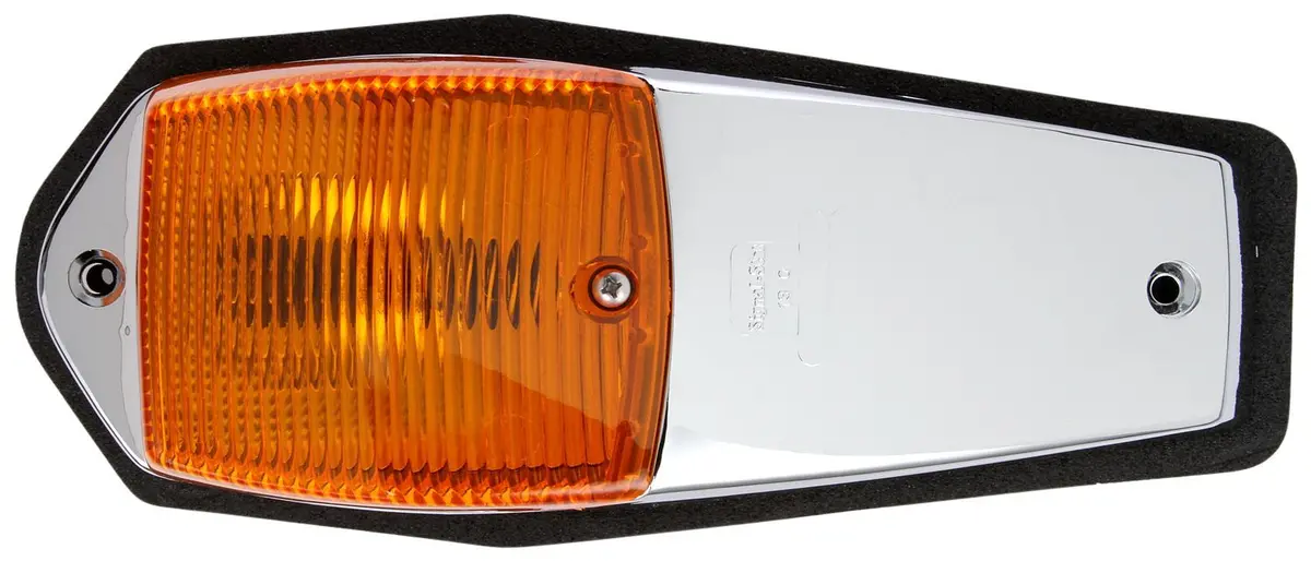 Signal-Stat Yellow Incandescent 2"X4" Rectangular Marker Clearance Light, Hardwired & 2 Screw Mount | Truck-Lite 1350A 1