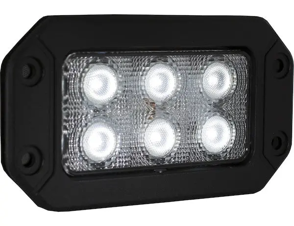 Recessed 6.5" Wide Rectangular Led Flood Light | Buyers Products 1492191 1