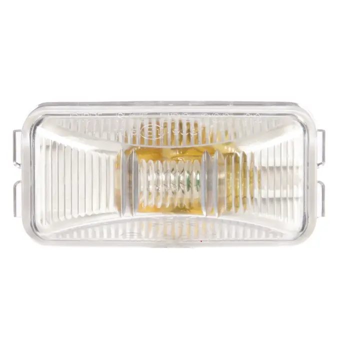 15 Series Clear Incandescent 1"X2" Utility Light, Pl-10 Connection & Bracket Mount | Truck-Lite 15200C 1