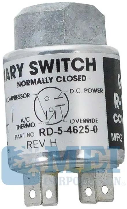 Trinary Switch, 1/4" Female Fitting Thread Size | Mei/Air Source 1565 1