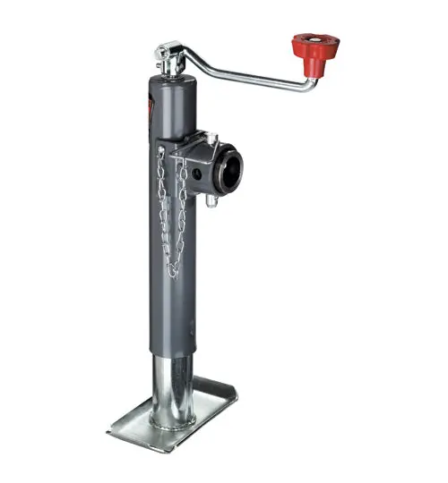 Bulldog Pipe-Mount Topwind Swivel Jack - 10" Lift - 2,000Lb Capacity | 158451 Redneck Trailer 1