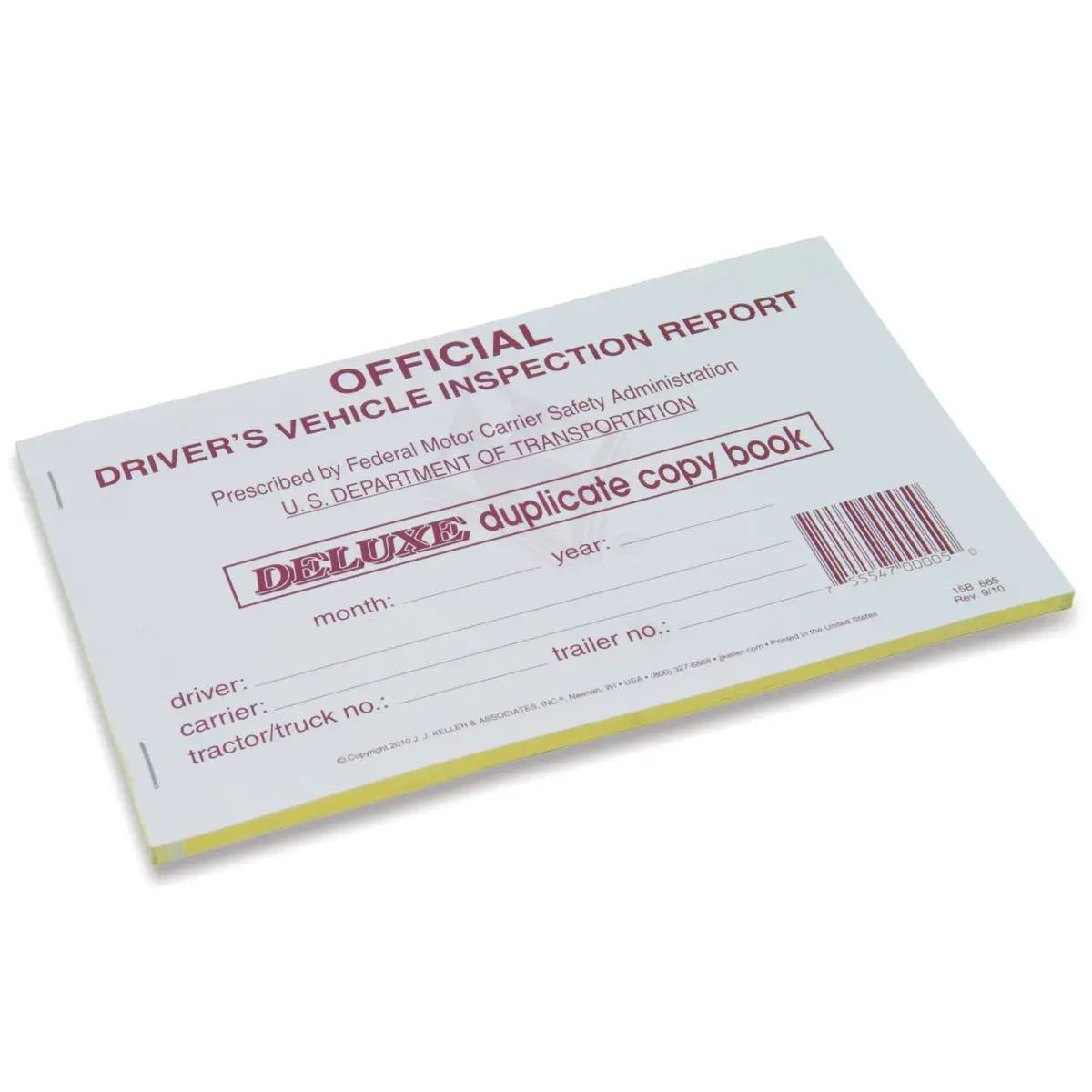 Detailed Driver's Vehicle Inspection Report, Duplicate | J.J. Keller 15B 1