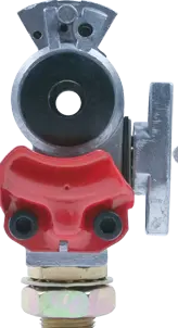 Knob-Style Shutoff Emergency Gladhand With Bulk Head Fitting | 9212 Tectran 1