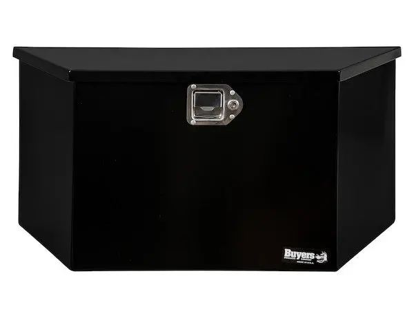 16.38" X15" 35.25/21.25" Black Steel Trailer Tongue Truck Box | Buyers Products 1701280 1