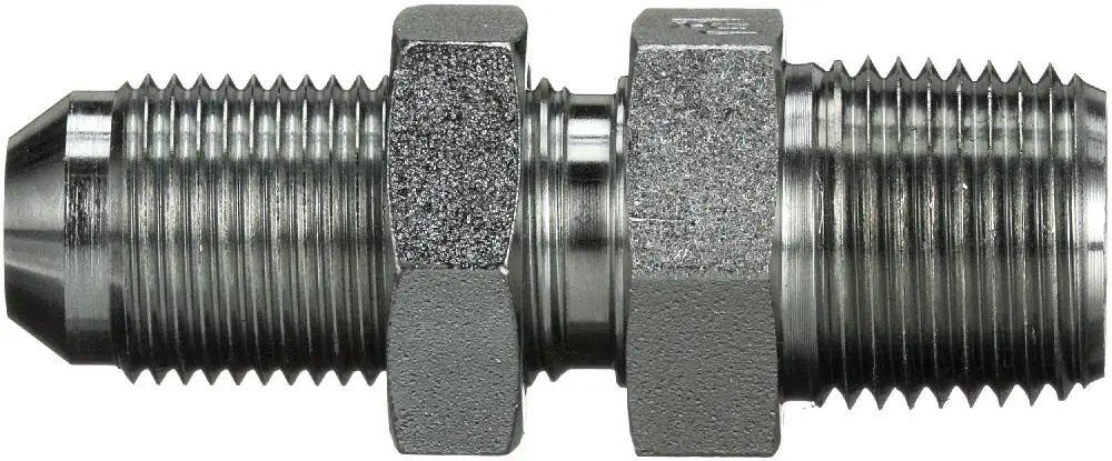 Male Jic 37 Flare Bulkhead To Male Pipe Nptf (Sae To Sae) | G60541-1616 Gates 1
