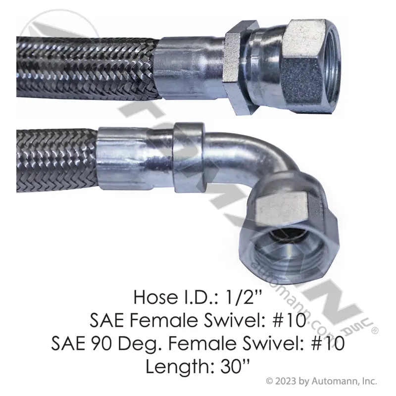 Discharge Hose 2 Fem Sae Swivel 30In Ftl | 177.10730 Automann 1
