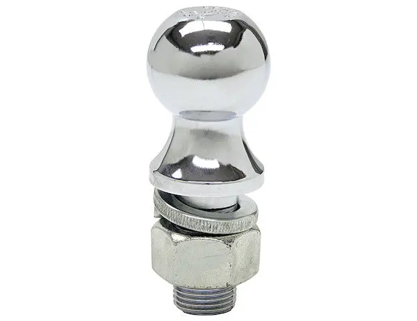 1-7/8" Chrome Hitch Ball With 1" Shank Diameter - 5000 Lb M.G.T.W. | Buyers Products 1802020 1
