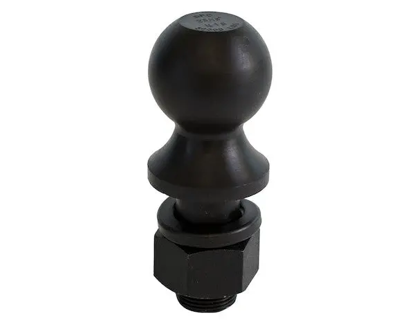2-5/16" Black Hitch Ball With 1-1/4" Shank Diameter - 30000 Lb M.G.T.W. | Buyers Products 1802050 1