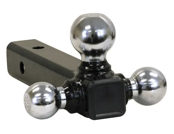 Tri-Ball Hitch Tubular Shank With Chrome Balls | Buyers Products 1802207 1
