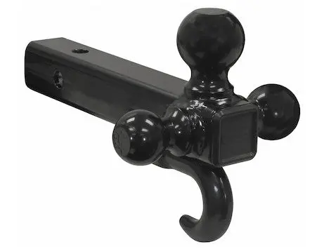 Tri-Ball Hitch With Recovery Hook For 2 Inch Hitch Receivers | Buyers Products 1802208 1