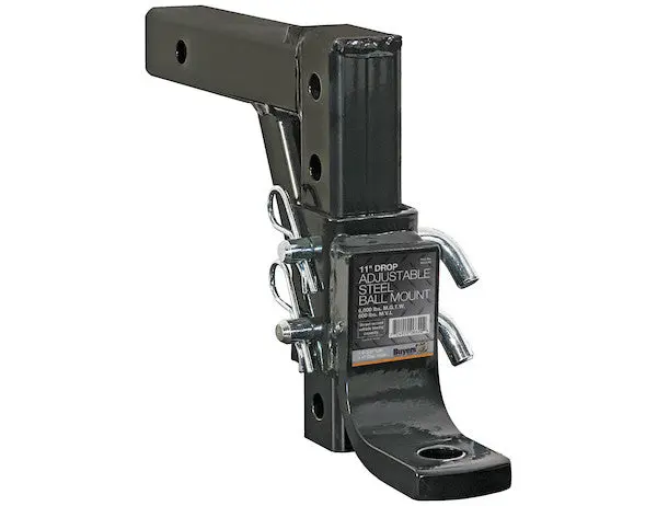 4-Position 2 Inch Tubular Shank Adjustable Ball Mount | Buyers Products 1803090 1