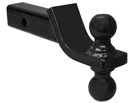 Towing Ball Mount With Dual Black Balls - 1-7/8" And 2" Balls | Buyers Products 1803210 1