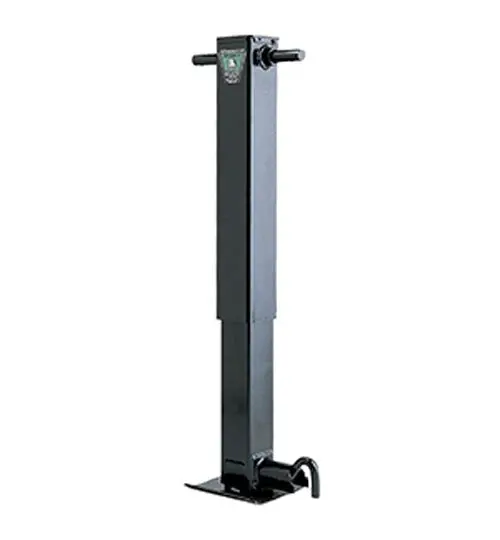 Bulldog Sidewind Drop Leg Square Jack W/ Footplate - 12 1/2" Lift - 12,000Lb Capacity Side Pin | 182800 Redneck Trailer 1