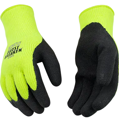 High-Visibility Green Acrylic Thermal Knit Work Gloves | 1875 Kinco 1
