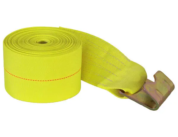 4" X 27" Winch Strap With Flat Hook - 15,000 Lb Capacity | Buyers Products 1903070 1