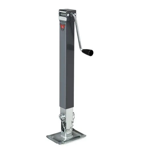 Bulldog Sidewind Drop Leg Square Jack W/ Footplate - 15" Lift - 8,000Lb Capacity | 190754 Redneck Trailer 1