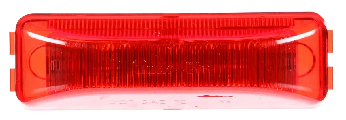 19 Series Red Led 1"X4" Rectangular Marker Clearance Light Kit, 19 Series Male Pin & Bracket Mount | Truck-Lite 19250R3 1