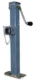 Bulldog Sidewind Square Tube Weld-On Square Pipe-Mount Swivel Jack 15" Lift - 5,000Lb Capacity | 195362 Redneck Trailer 1
