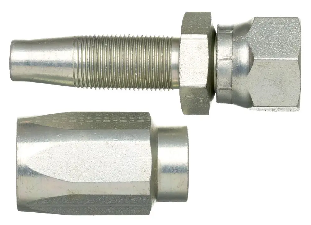 Dual Seat Female Jic 37/Sae 45 Flare Swivel - Steel (C5cxh, C5c, C5d & C5m Hose) | G34210-0404 Gates 1
