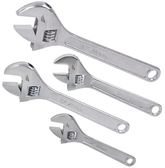 4Pc Adjustable Wrench Set | 425 Atd Tools 1