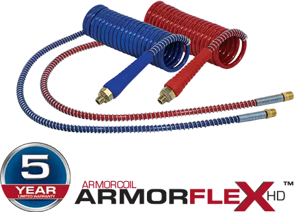 15 Ft Armorflex-Hd Air Brake Air Coil Red And Blue Set | Tectran 17A15-40H 1