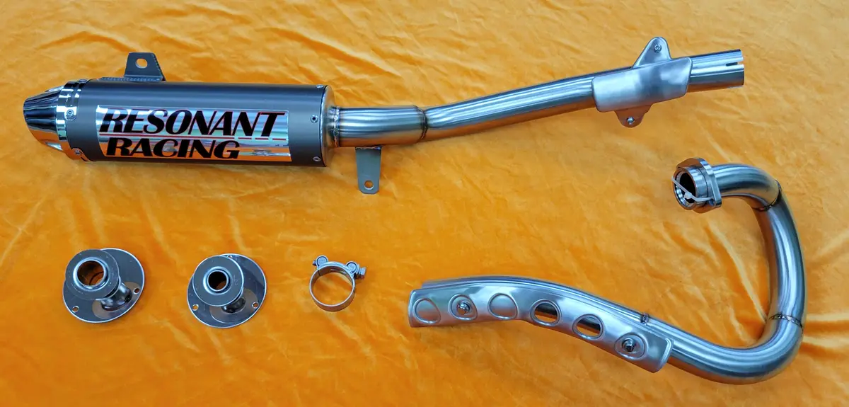 Performance Aluminum Exhaust System For 1987-2004 Yamaha Warrior 350 Yfm 350 Usfs Approved Spark Arrester Ver 2.0 1