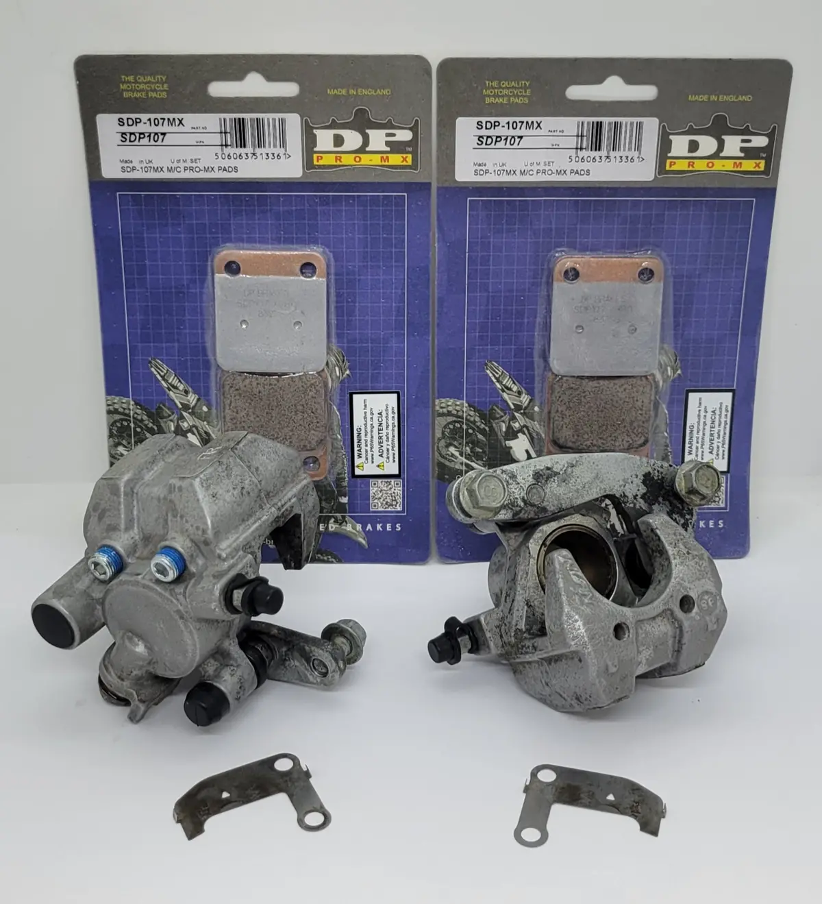Rebuilt Oem Front Brake Calipers & Dp Brake Pads For 1989-2004 Yamaha Warrior 350 1