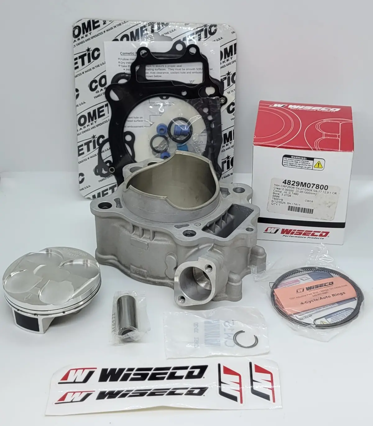 78Mm 12.9:1 Cylinder Wiseco Piston Cometic Gasket For 2004-2009 Honda Crf250r / 2004-2017 Honda Crf250x 1