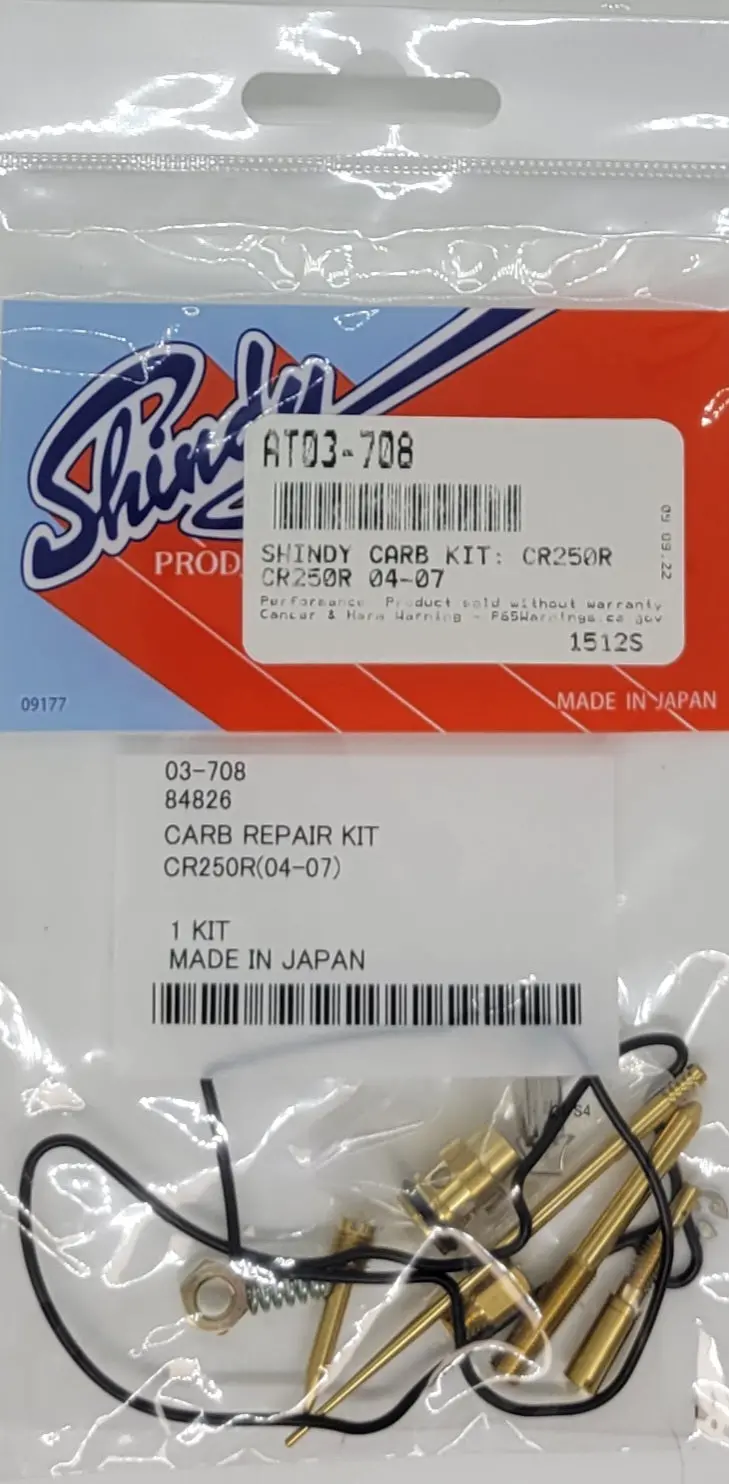 Shindy Carburetor Rebuild Kit 03-708 2004-2007 Honda Crf250r 1
