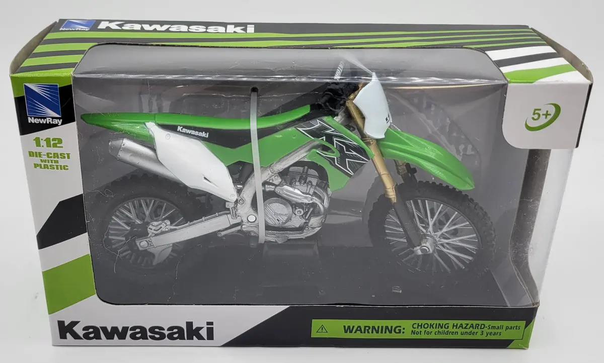 1:12 Scale Die-Cast 2019 Kawasaki Kx450f Dirt Bike 1