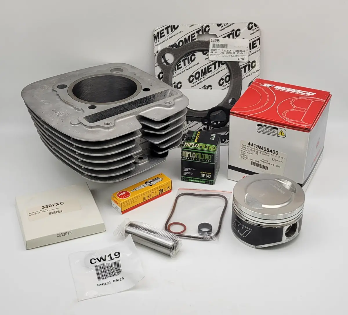 Oem Block 84Mm 10.25:1 Wiseco Piston Cometic Gasket Big Bore Cylinder Kit For 1987-2004 Yamaha Warrior 350 / 2004-2013 Raptor 350 1