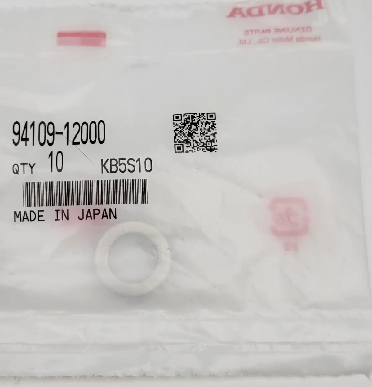 Honda Oem Gasket Drain Crush Washer - 94109-12000 1