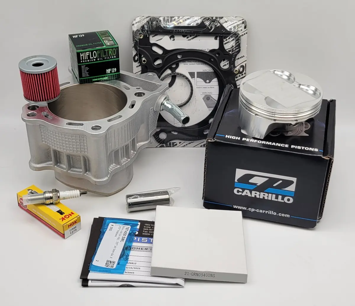 434Cc Big Bore Kit 12.5:1 Cp 94Mm Piston Cometic Gasket For 2003-2006 Kawasaki Kfx400 / 2003-2014 Suzuki Ltz400 / 2004-2008 Arctic Cat Dvx400 1