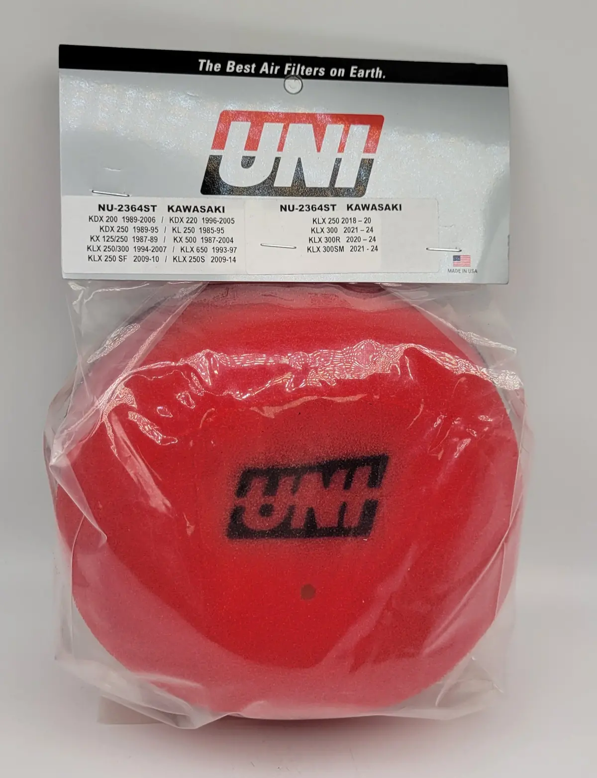 Uni Filter Nu-2364St 2 Stage Air Filter - Kawasaki Dirt Bikes Kl / Kx / Kdx 1