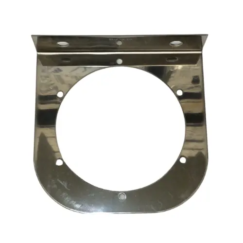 Stainless Light Bracket With Single 4" Light Cutout | United Pacific 20422 1