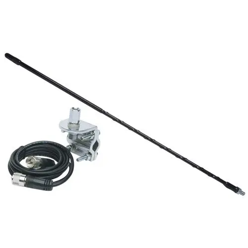 24" Top Loaded Whip W/ Uv Stabilized Anti-Static Black Vinyl Jacket | 212B Solarcon 1