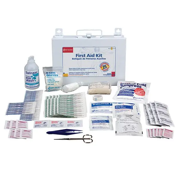 110 Piece Bulk First Aid Kit W/ Cpr Shield | 224Fac Logistics Supply 1